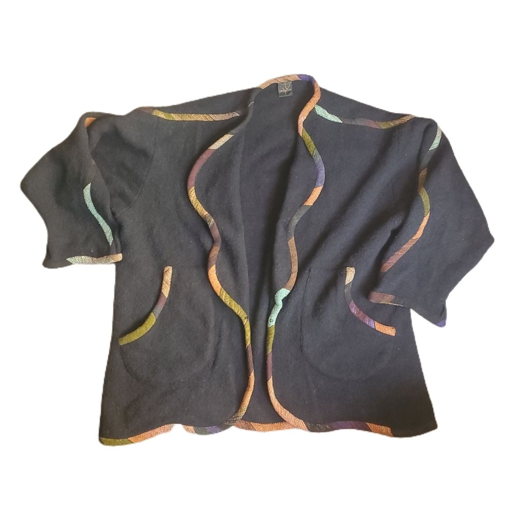 Candiss Cole Art To Wear Women's Open Front Sweater
